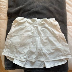 White lululemon tennis skirt